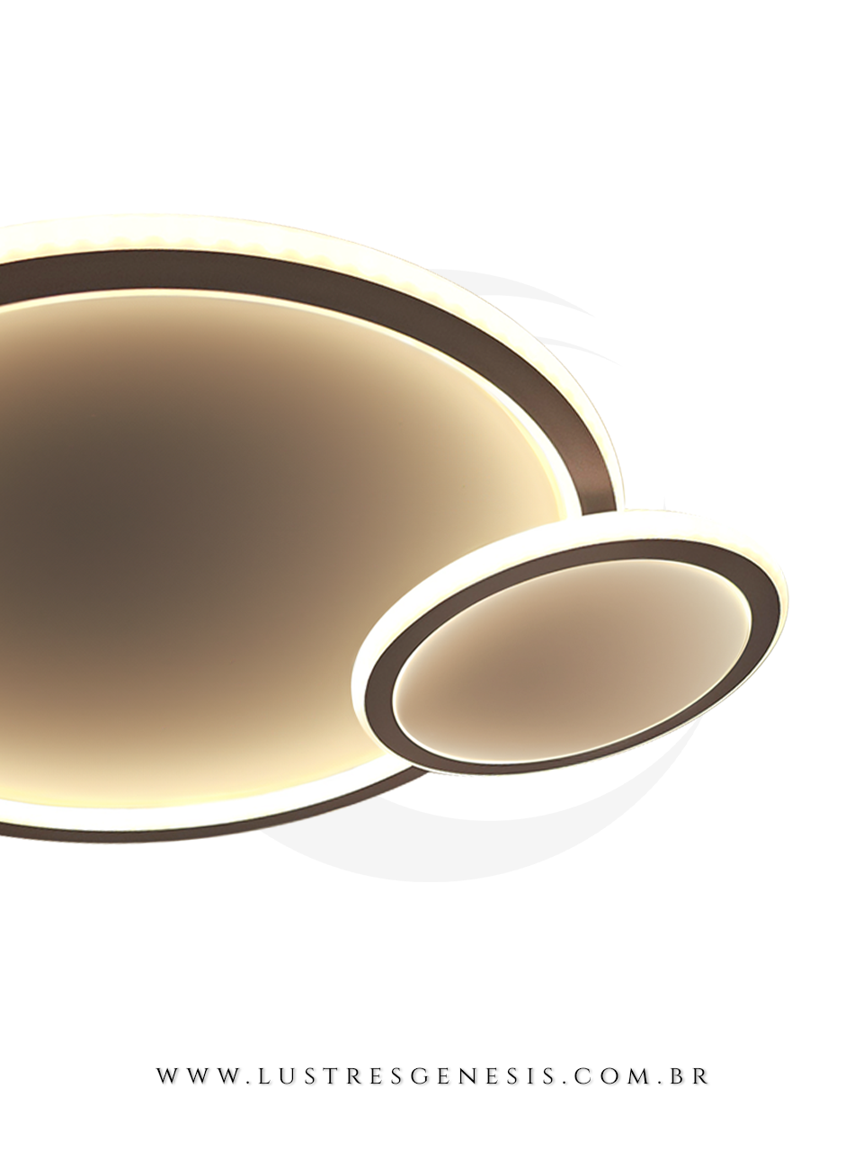 Plafon de LED Preto